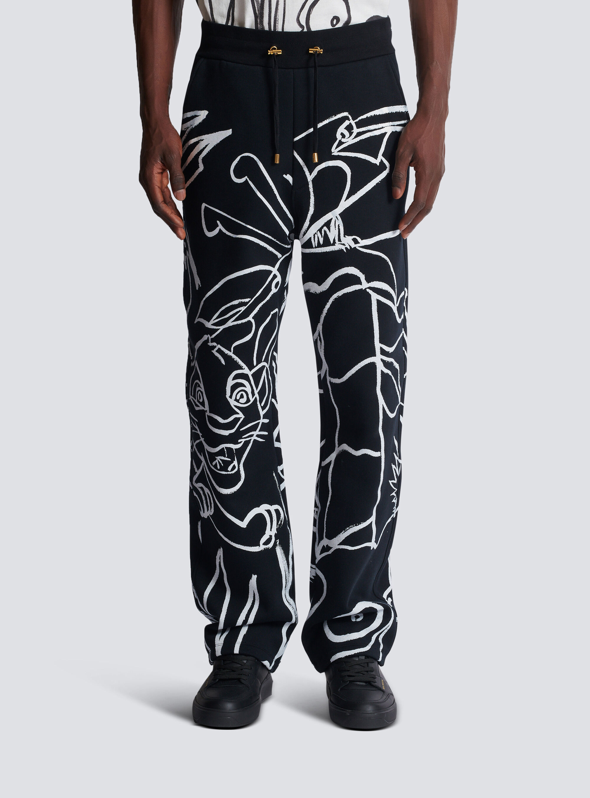 Balmain X Disney The Lion King Sweatpants In Black
