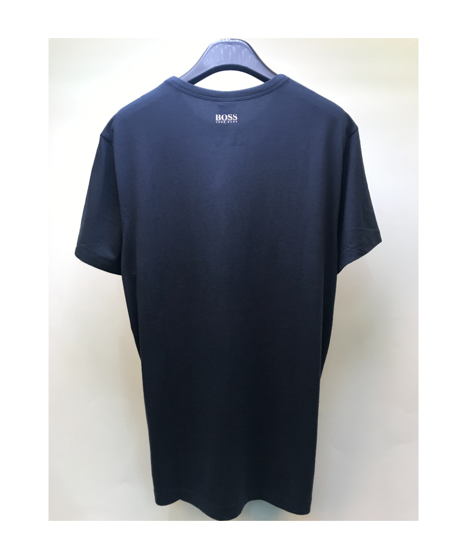 Hugo Boss Logo Round-necked T-shirt In Black