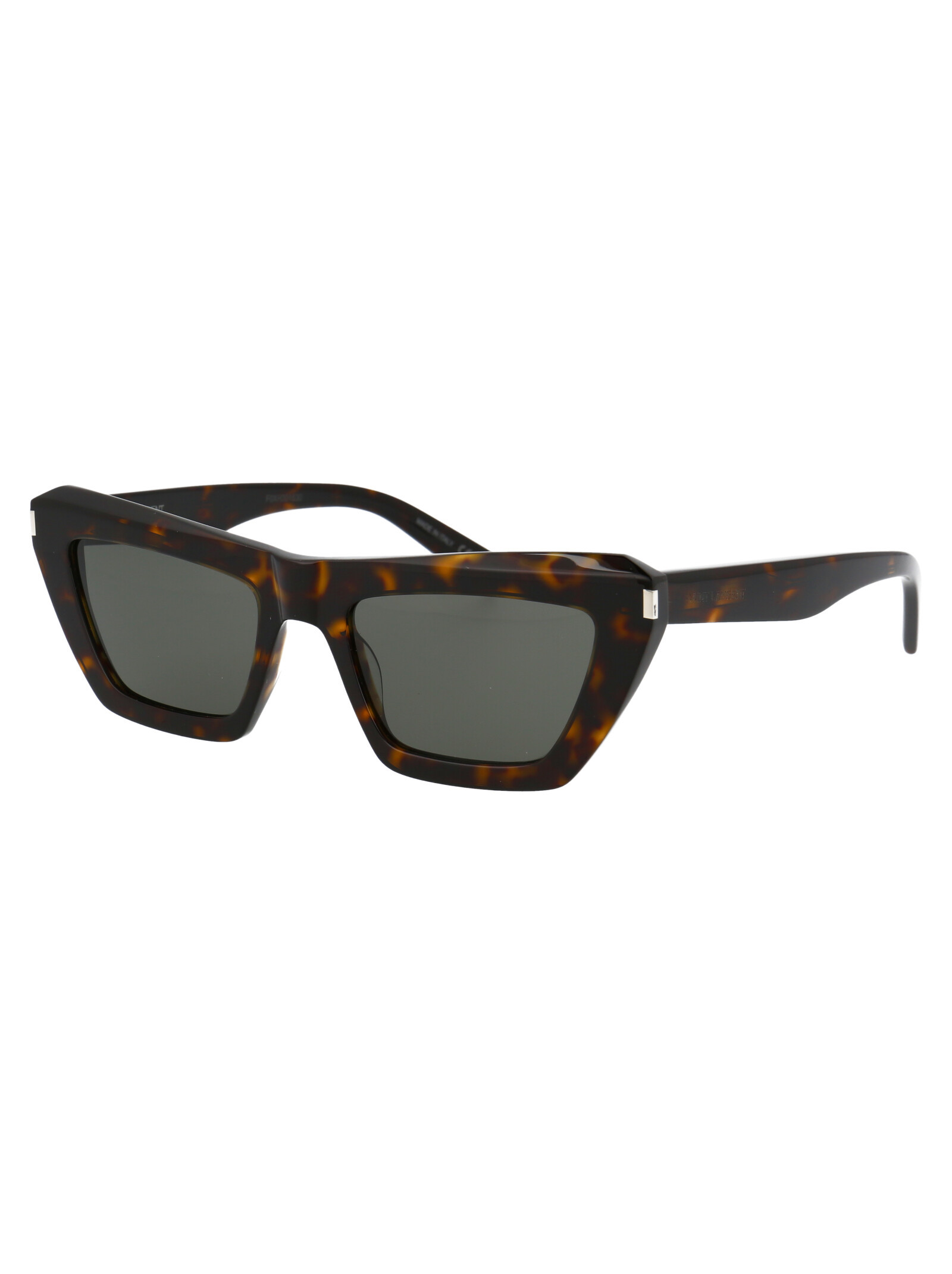 Saint Laurent Tortoiseshell-effect Cat-eye Frame Sunglasses In Black