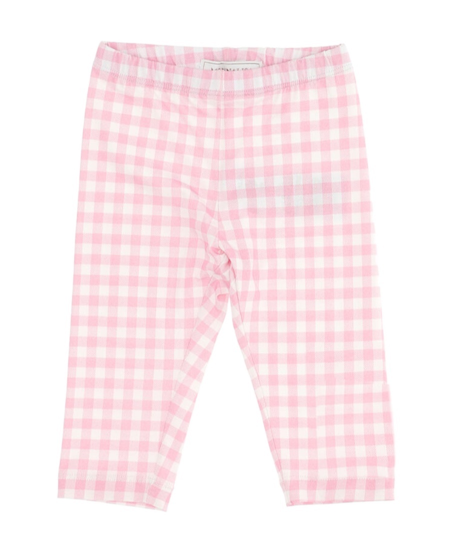 Monnalisa Looney Tunes Gingham Leggings In Pink