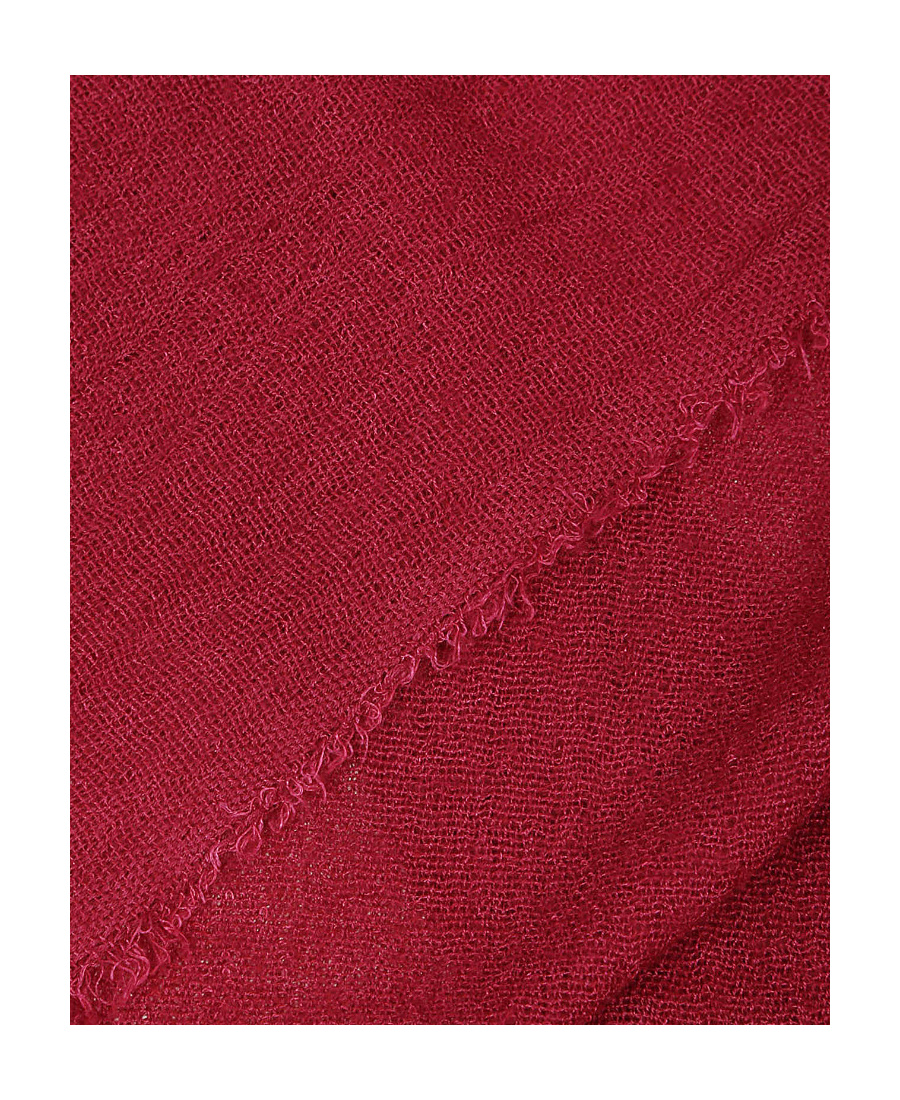Faliero Sarti Wool Scarf And Fringes In Red
