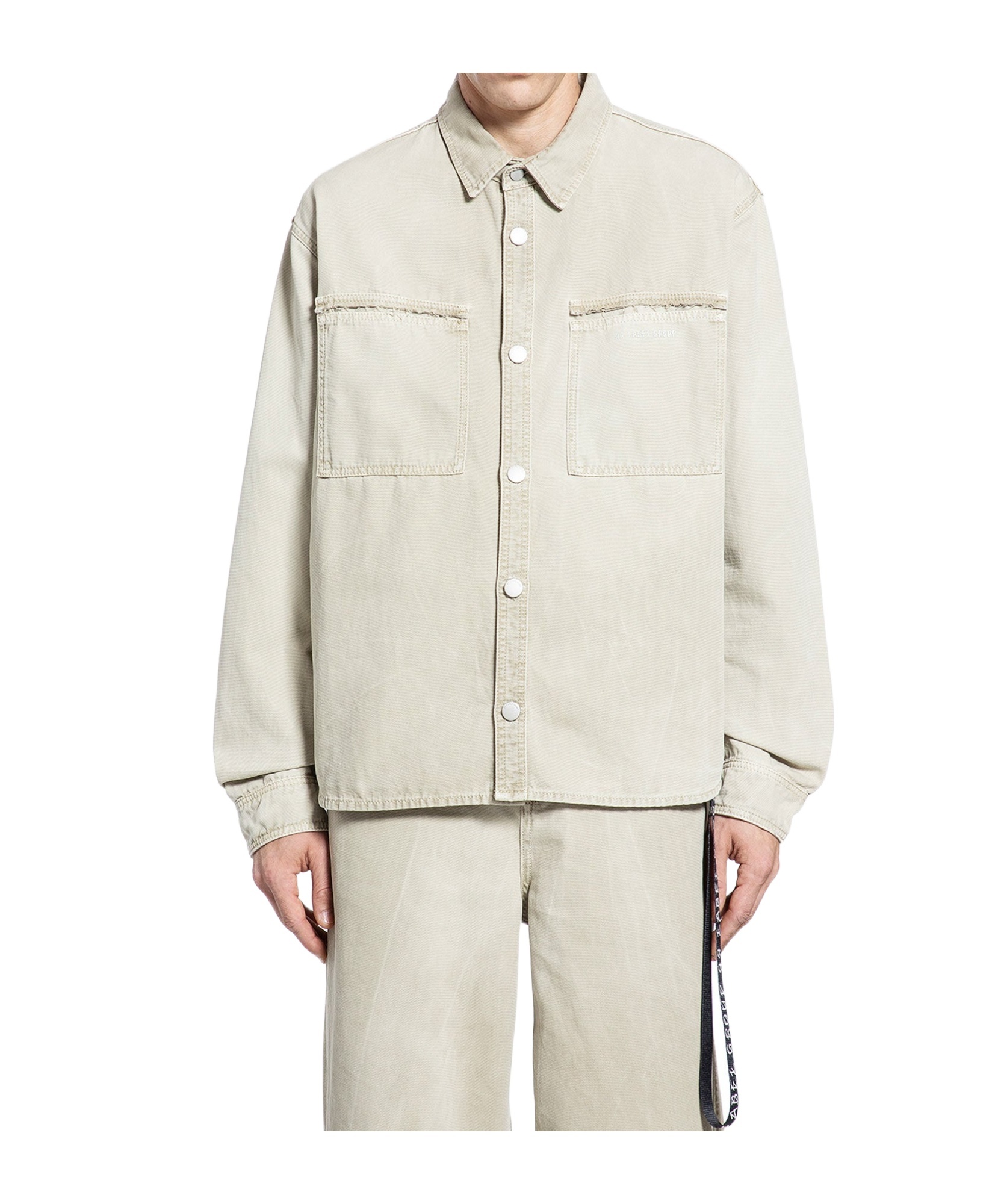 44 Label Group Long Sleeve Casual Jacket In White