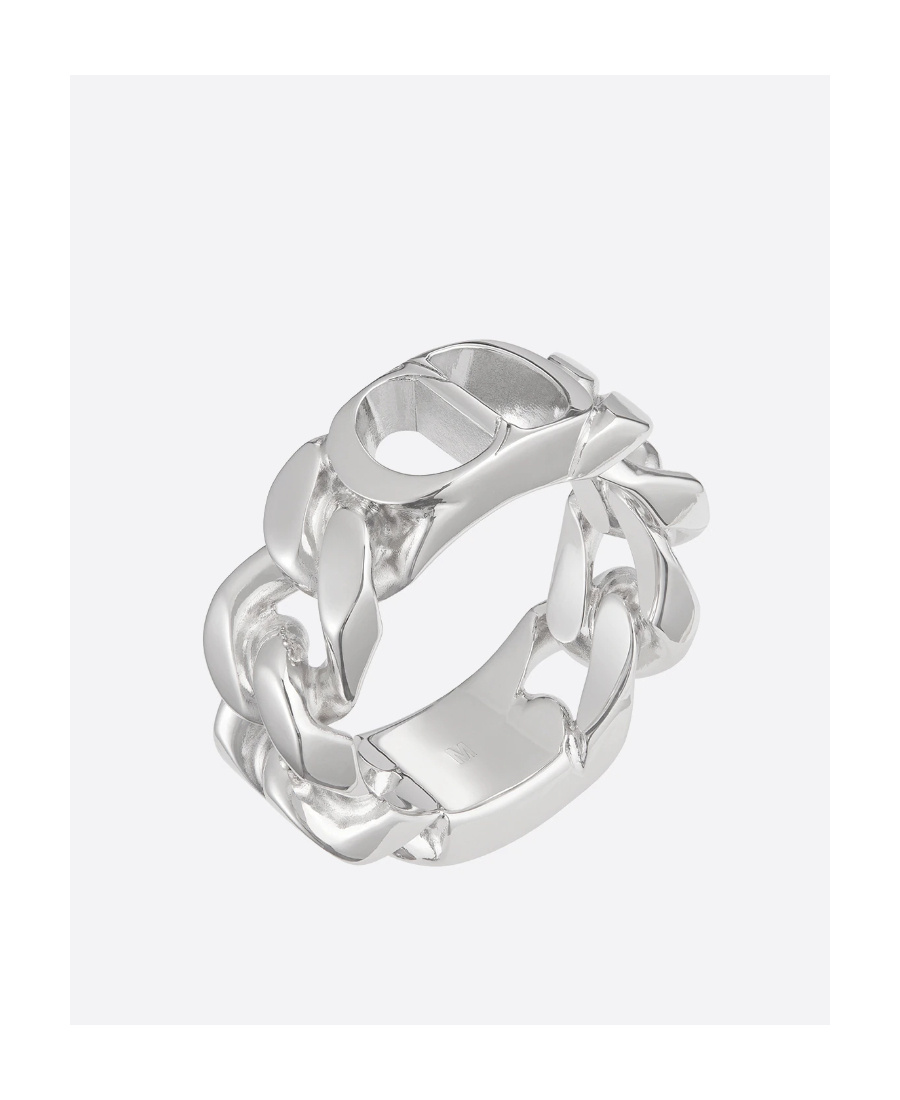 Dior Cd Logo Ring In White