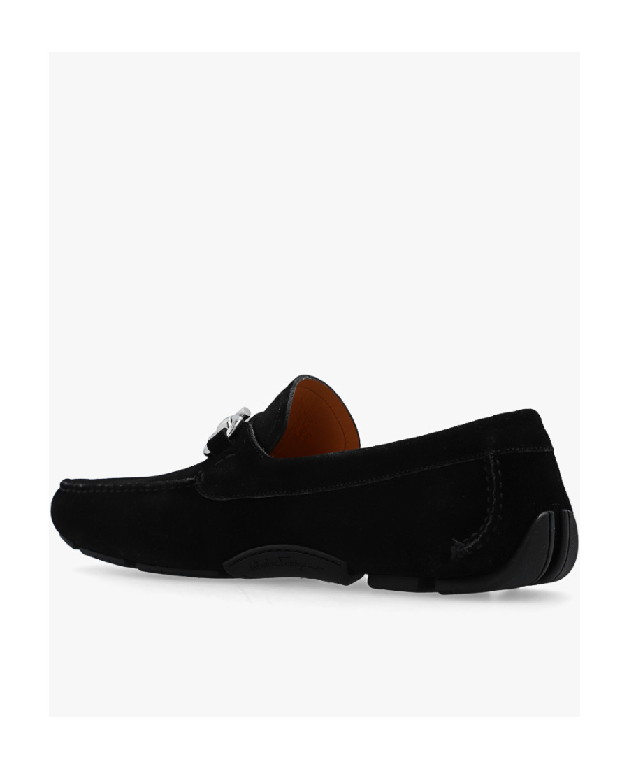 Ferragamo Man Loafers Navy Size 7.5 Calfskin In Blue
