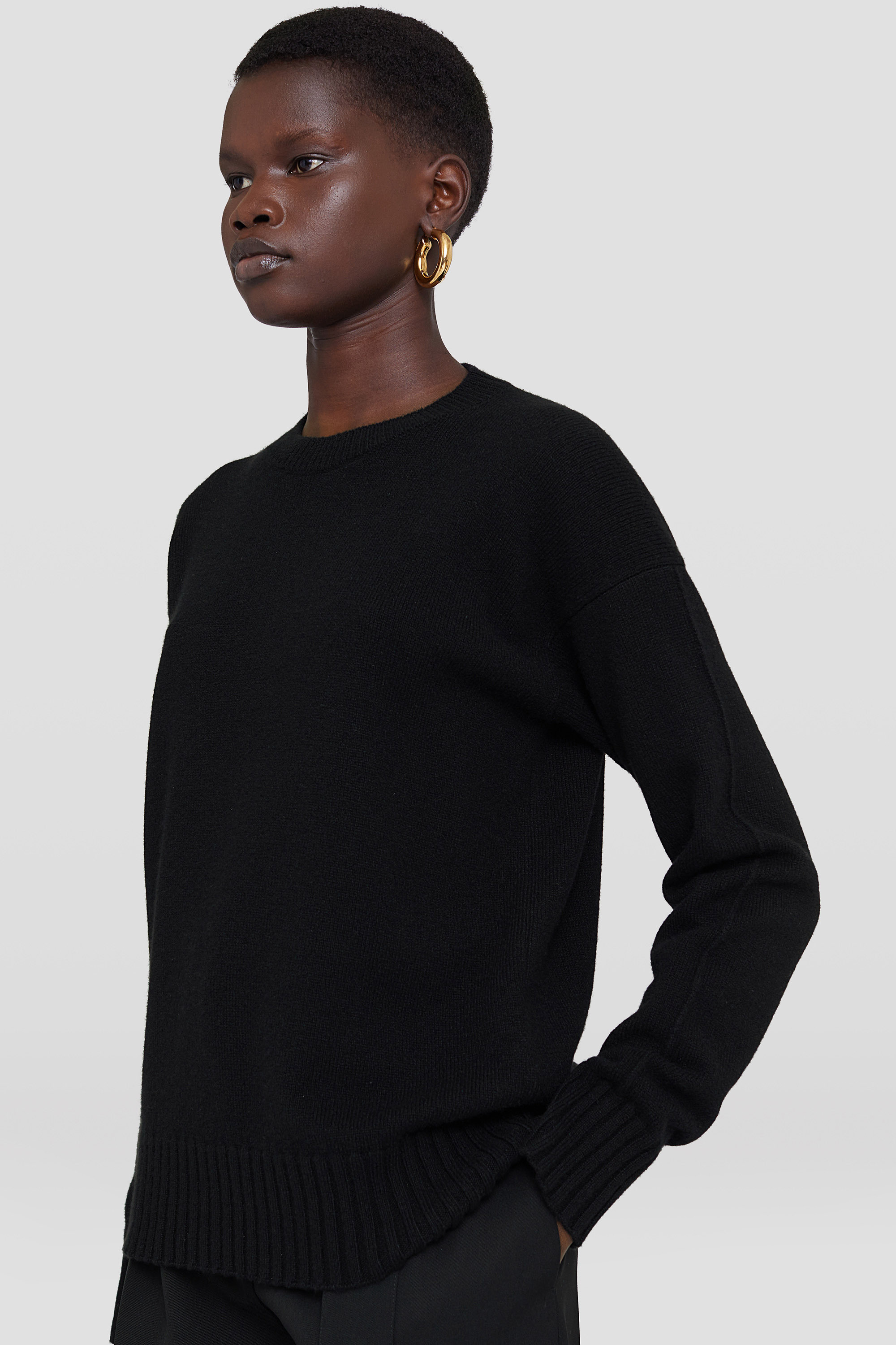 JIL SANDER JIL SANDER CREWNECK RIBBED JUMPER