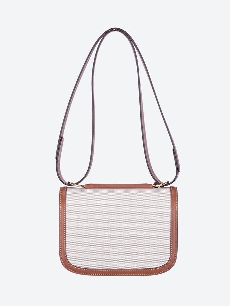 Delvaux Logo Shoulder Bag In White