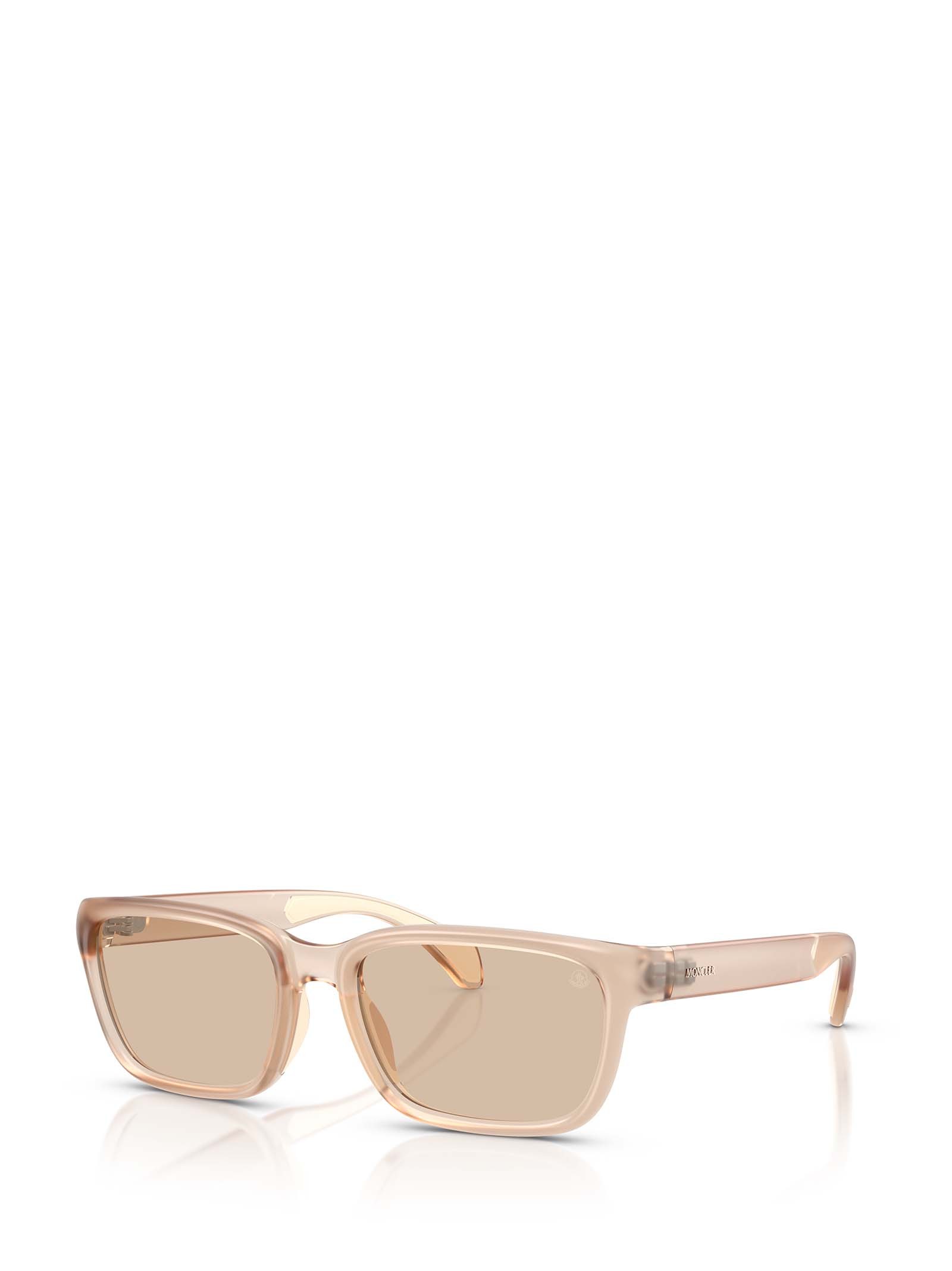 Moncler Eyewear Rectangular Frame Sunglasses In Brown