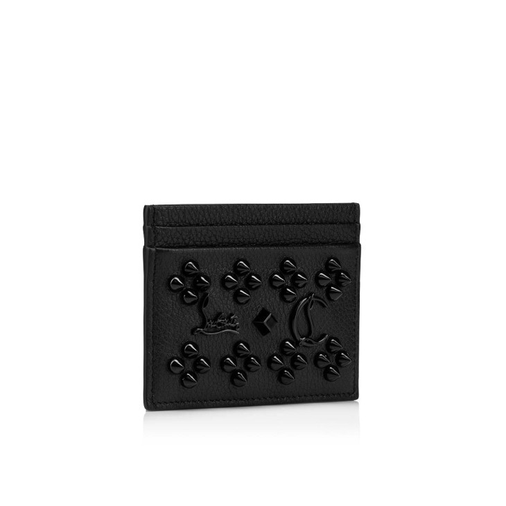 Christian Louboutin Kios Card Holder In Black