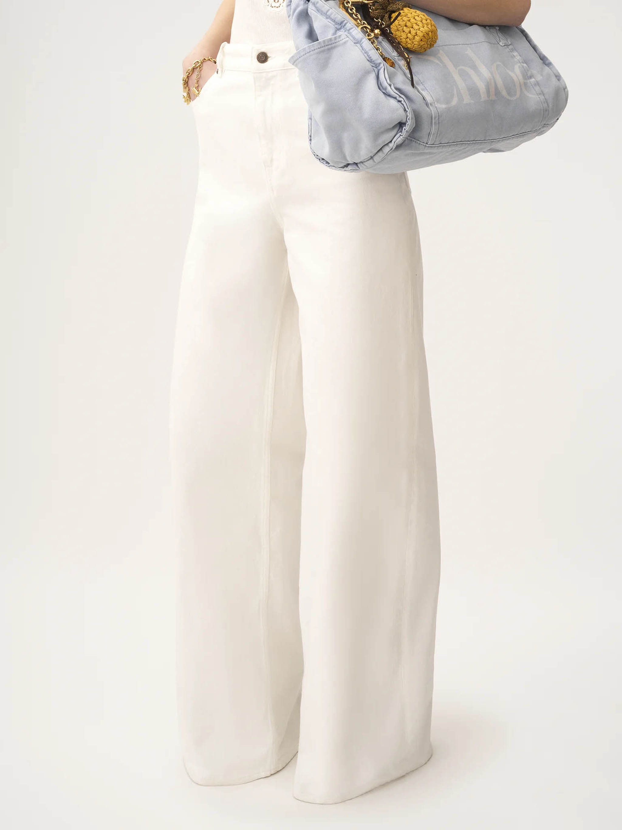CHLOÉ HIGH-RISE WIDE-LEG JEANS IN DENIM