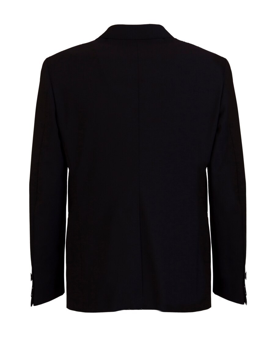 Tonello Blue Wool Jacket In Black