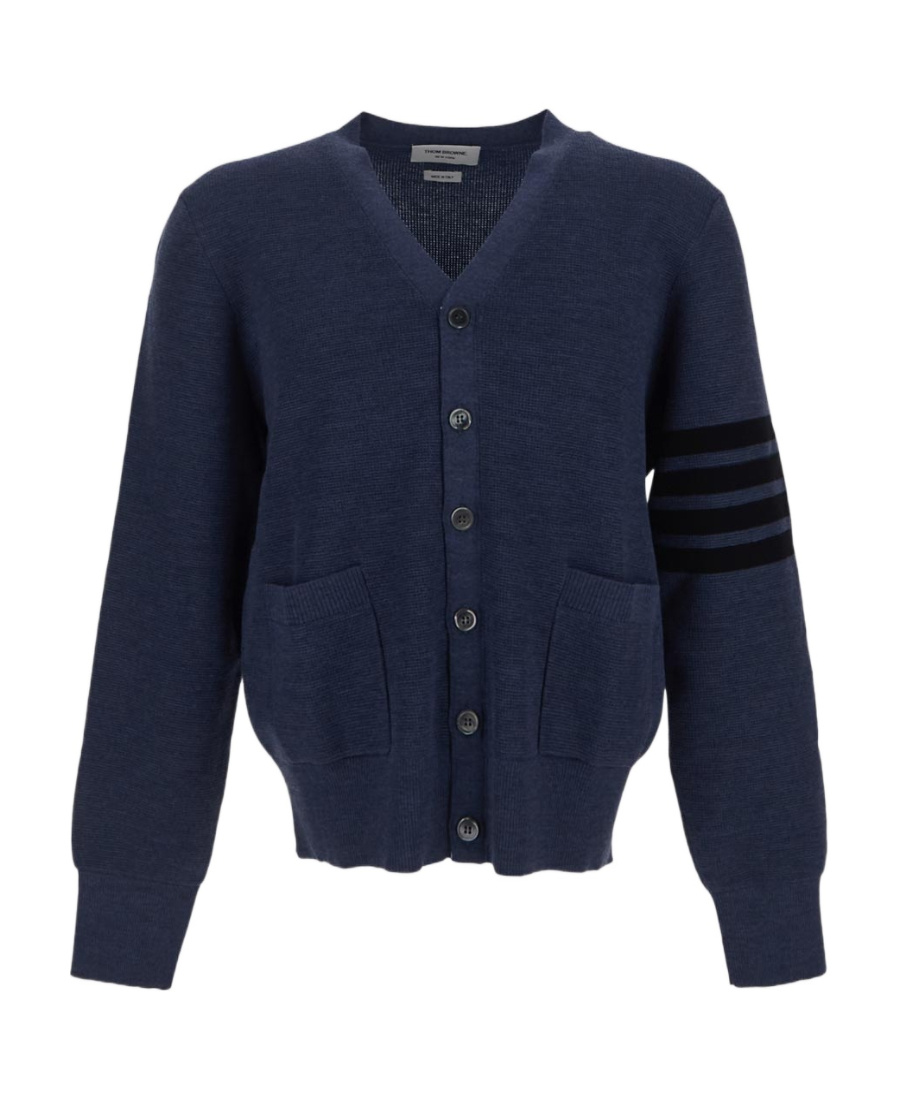 Thom Browne Stripe-detail Knit Cardigan