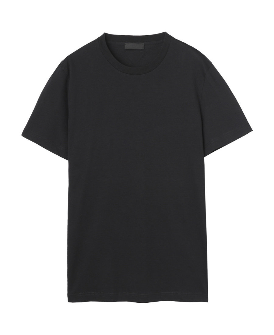 Prada Three-piece Cotton Knitted T-shirt In Black