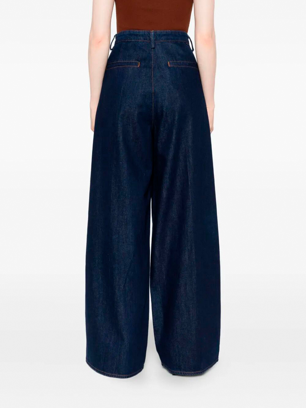 7 For All Mankind Wide-leg Jeans In Black