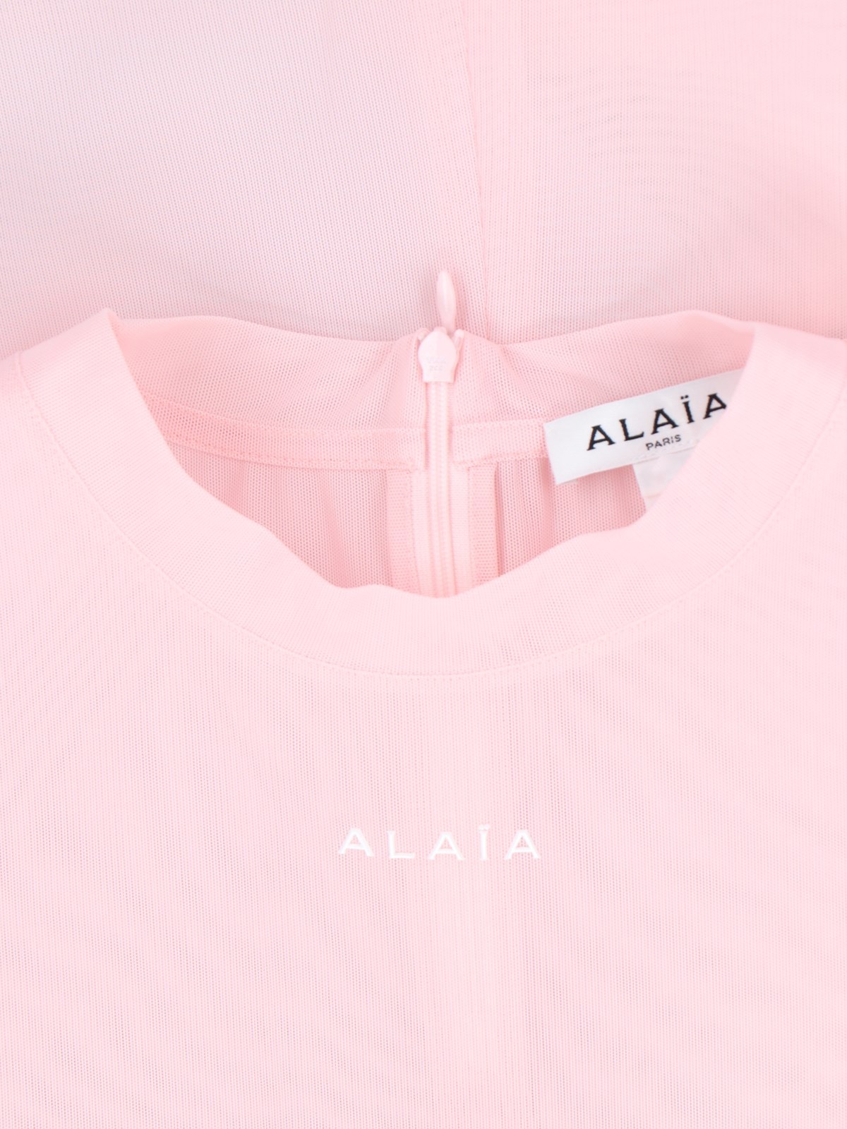 Alaïa Roseclair Zip-back Top For Women In Ss24 Collection In White