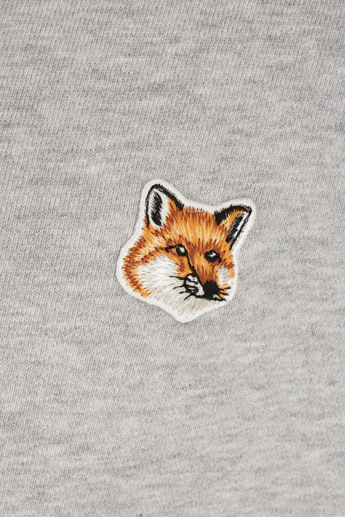 Maison Kitsuné Fox Head Patch Sweatshirt With In White