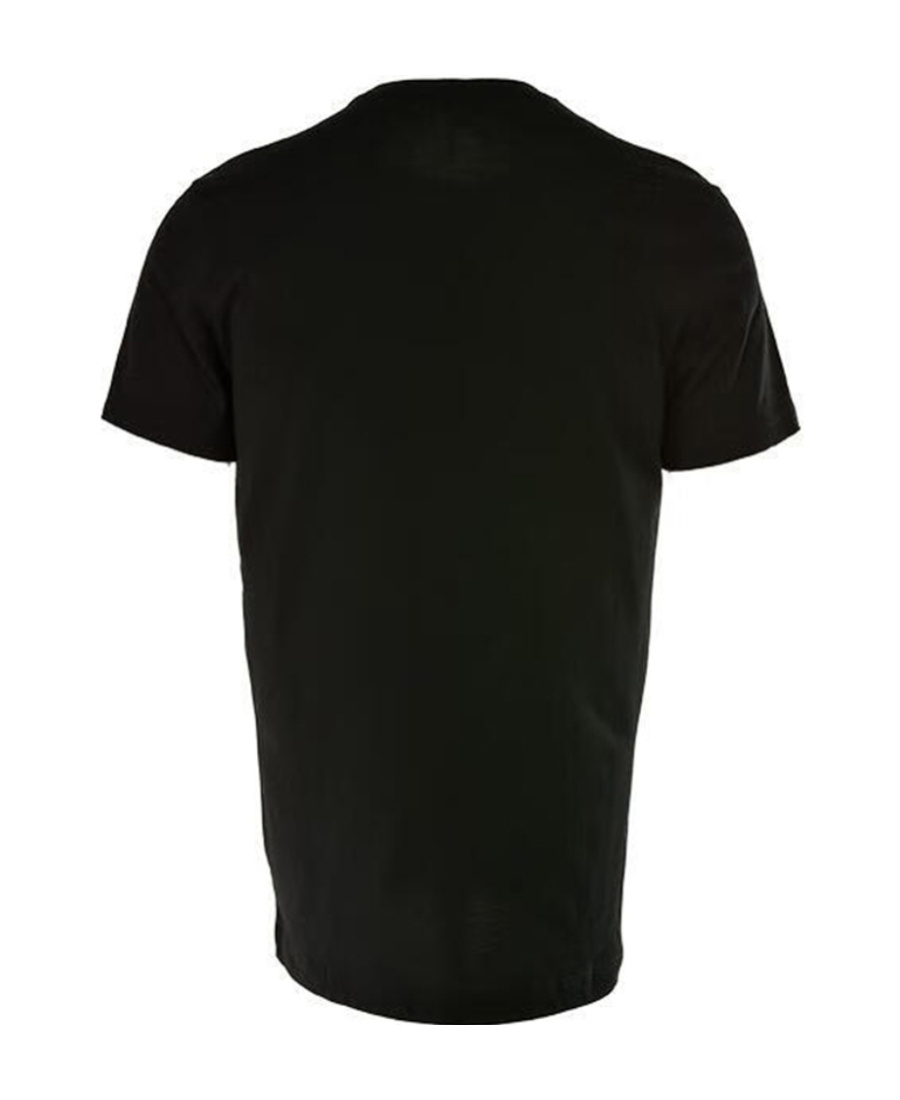 Paul & Shark Chest Shark Logo Piquet Polo In Black