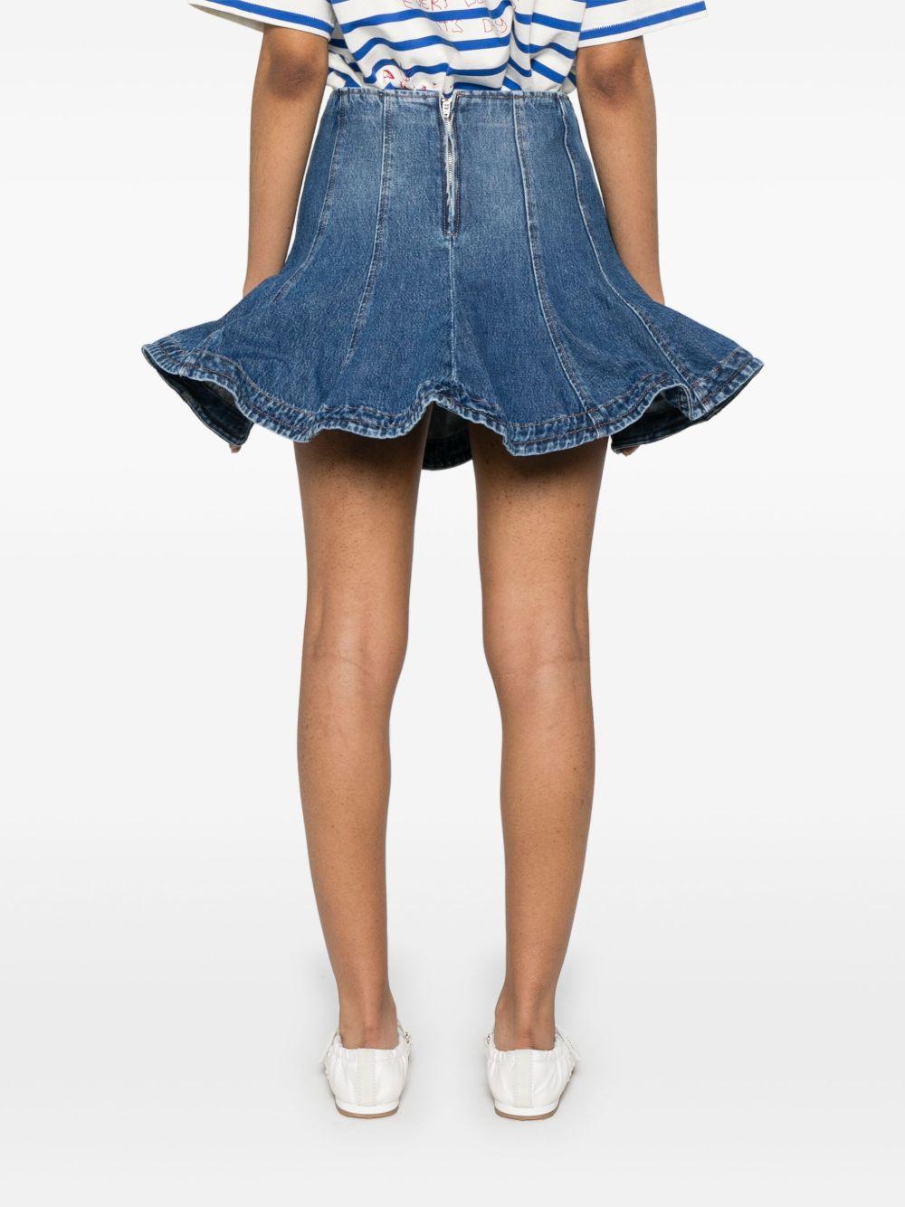 Msgm Wired-hem Flared Mini Skirt