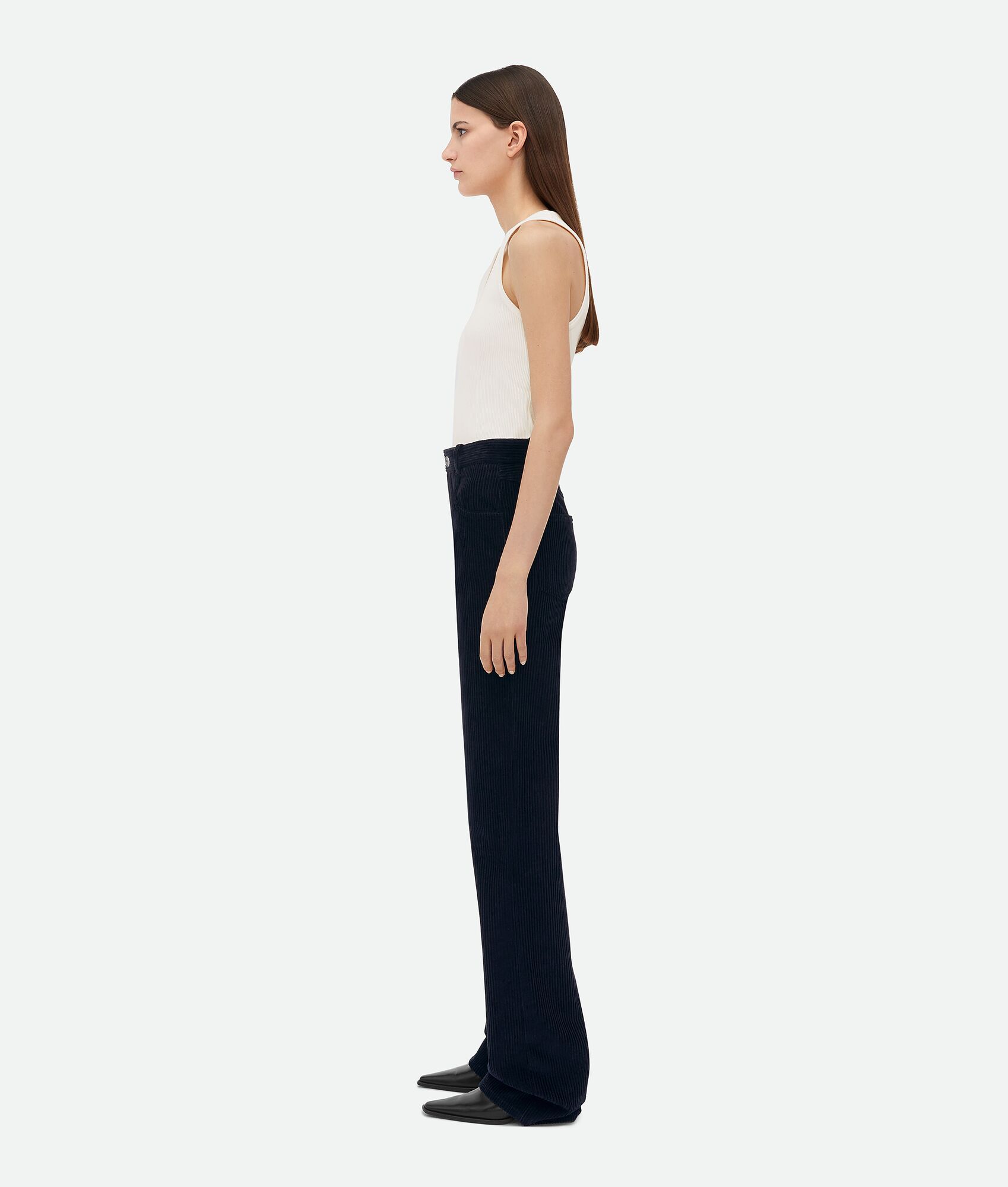 Bottega Veneta Corduroy Trousers In Black