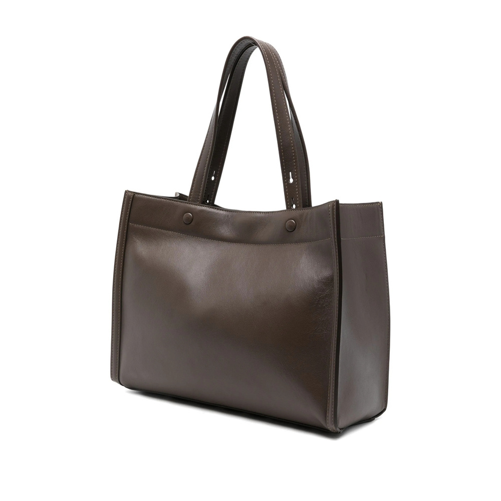 Anya Hindmarch Mortimer Panelled Tote Bag In Brown