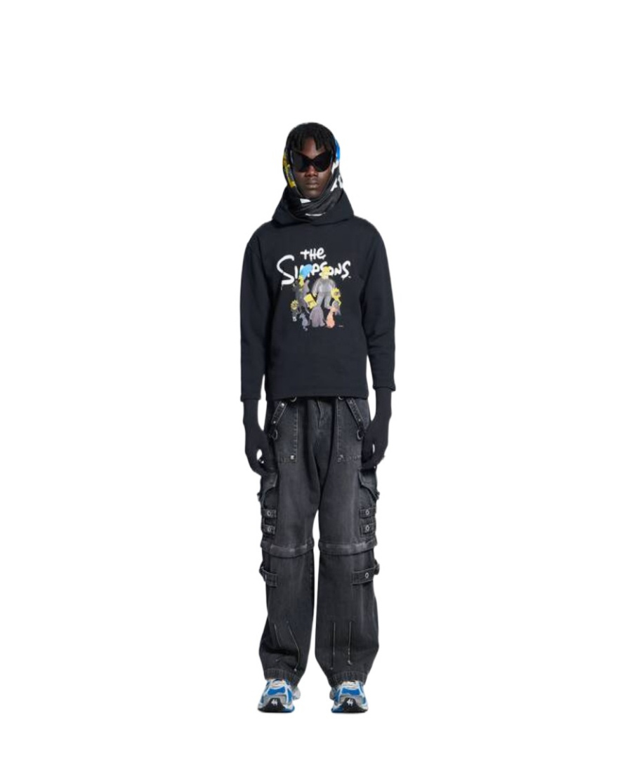Shop Balenciaga X The Simpsons Graphic-print Hoodie