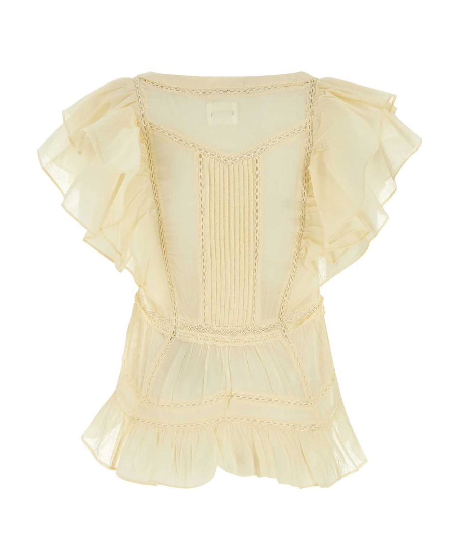 Isabel Marant Étoile Yellow Madrana Blouse In Nude