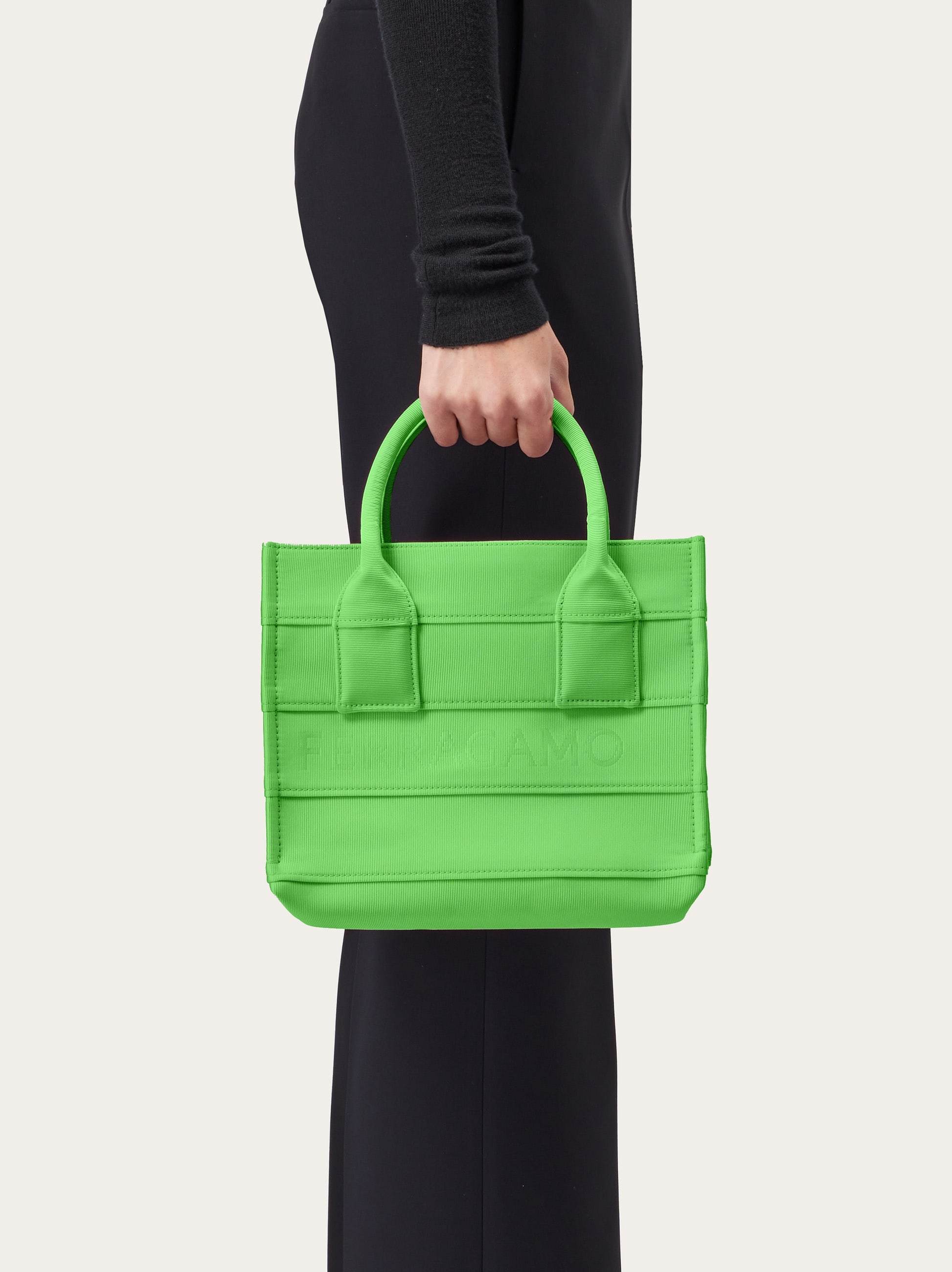 Shop Ferragamo Logo Shoulder Bag In Green