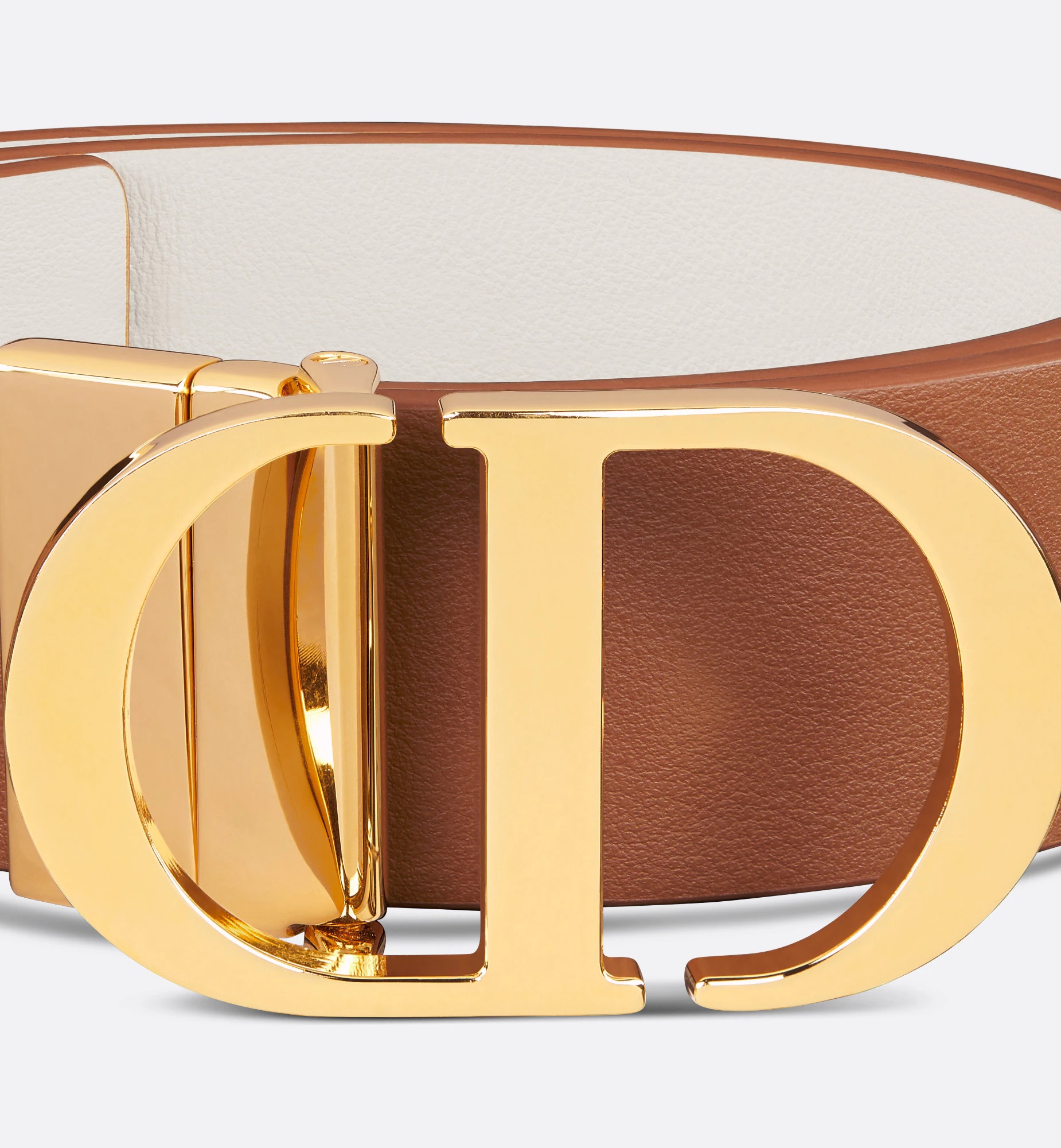 Dior 30 Montaigne Double-sided Belt In Brown