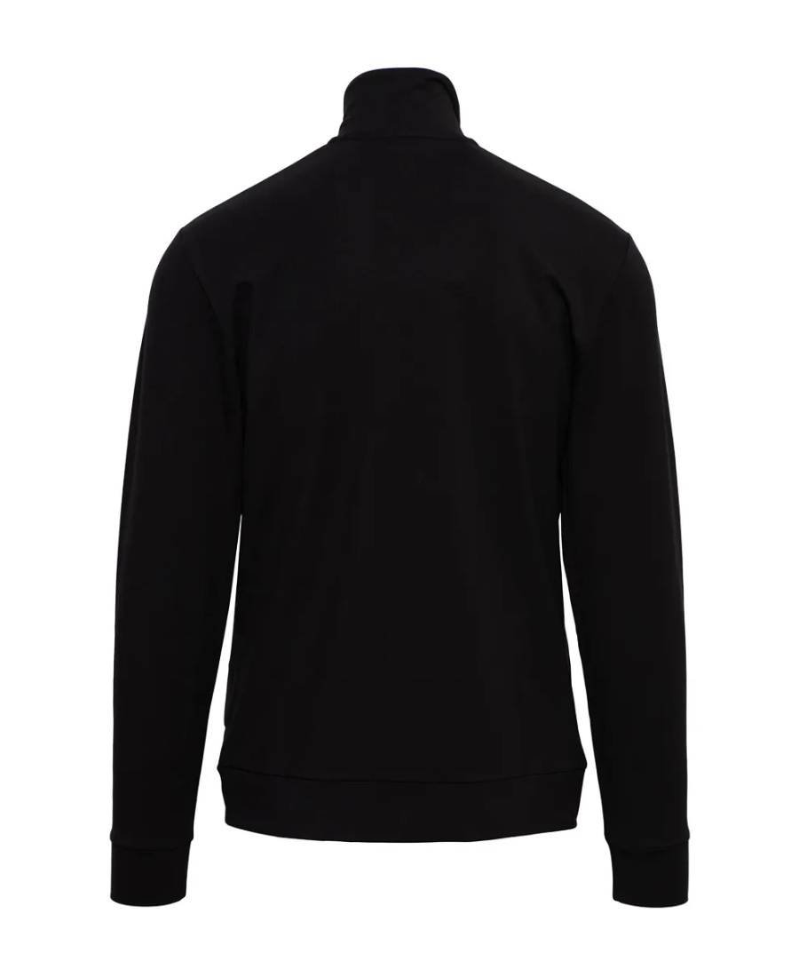 Paul & Shark Logo-print Zip-up Sweatshirt In Black