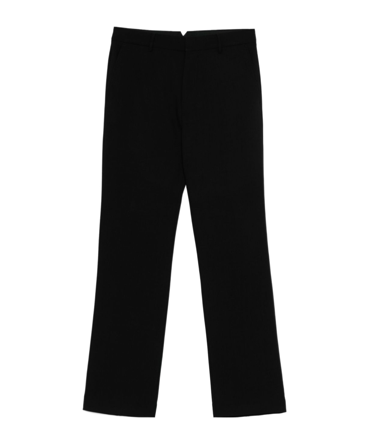 Shop Ami Alexandre Mattiussi Straight Casual Pants In Black