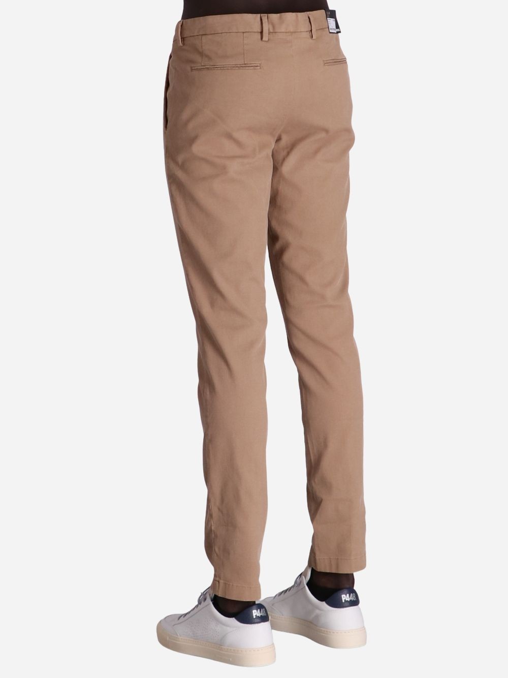 Hugo Boss Mid-rise Slim-fit Tapered Chinos In Nude
