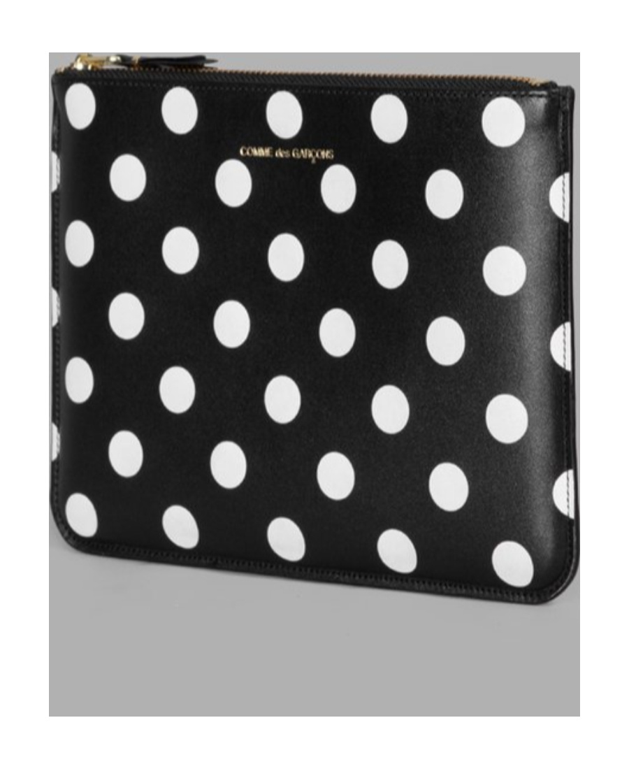 Shop Comme Des Garçons Polka Dot Clutch In Black