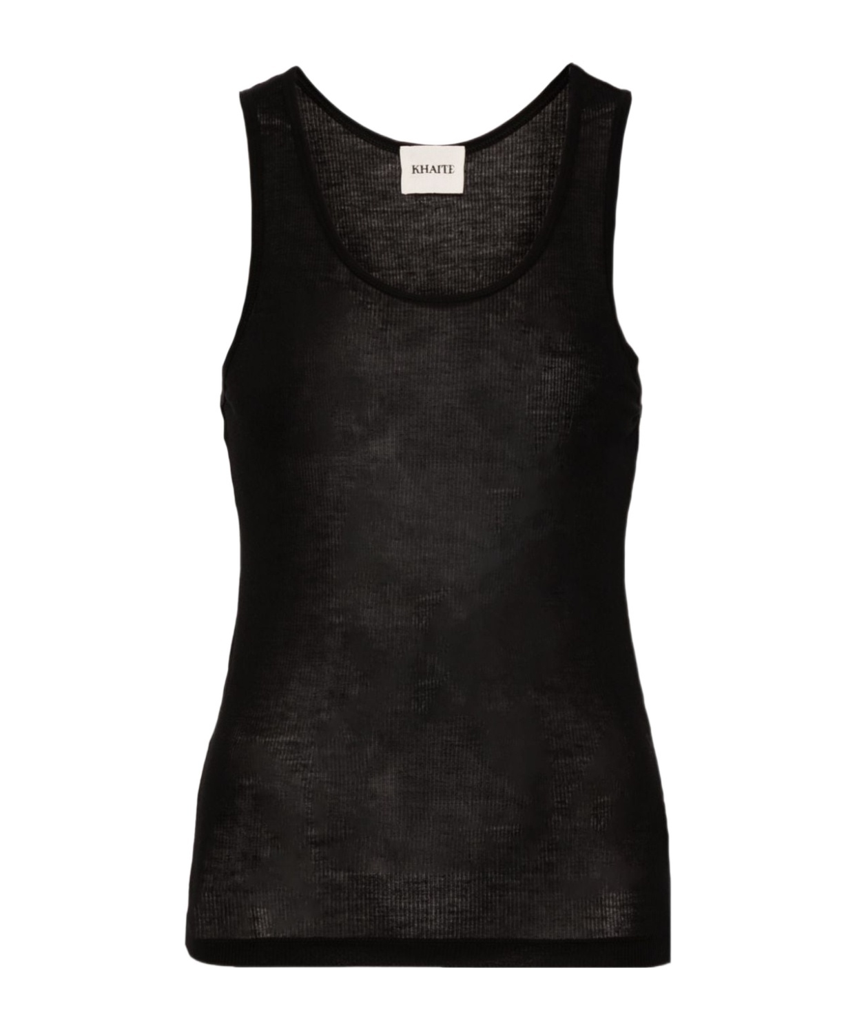 Khaite Round-neck Vest In Black