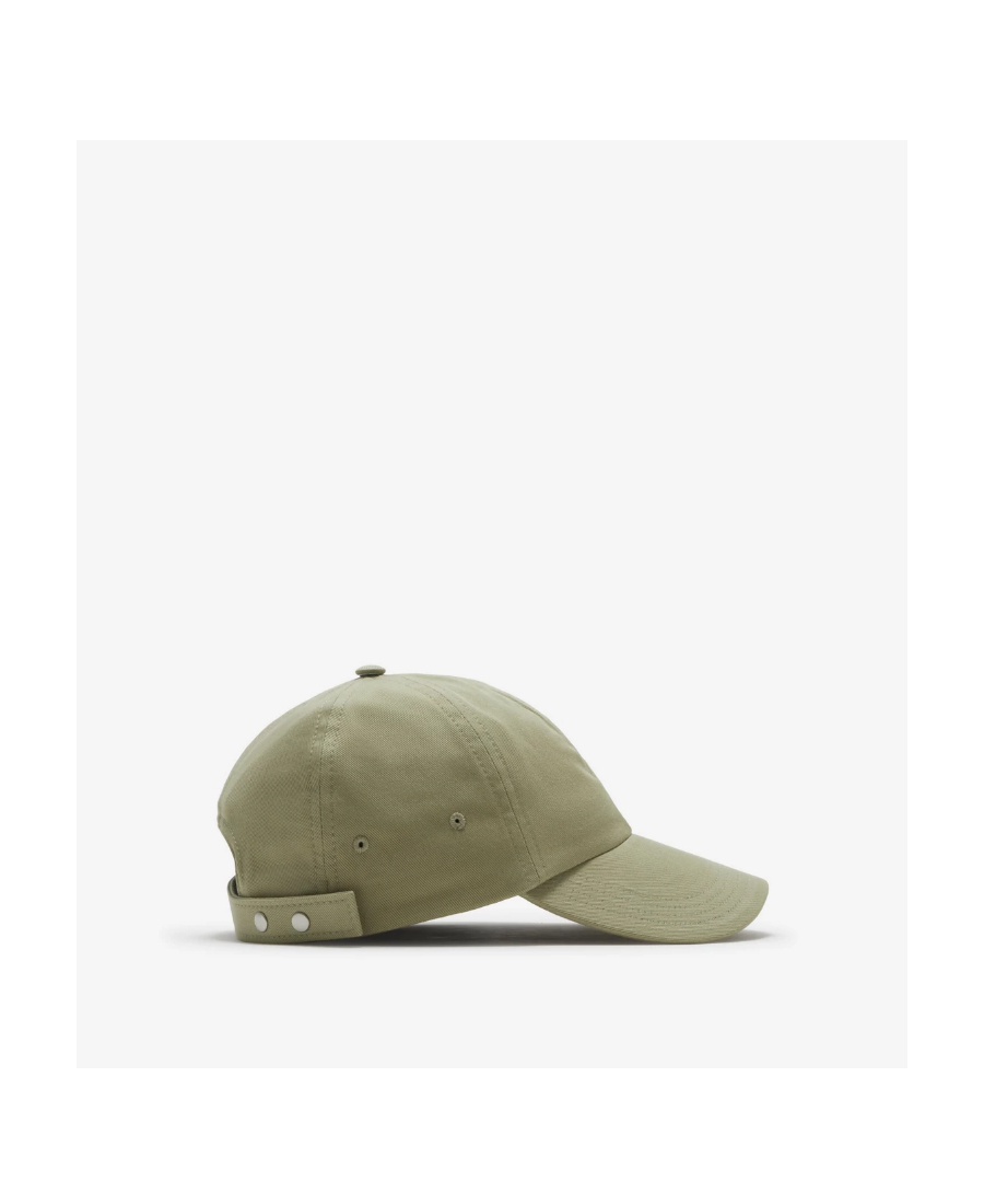 Burberry Ekd Logo-embroidered Cotton Baseball Cap In Nude