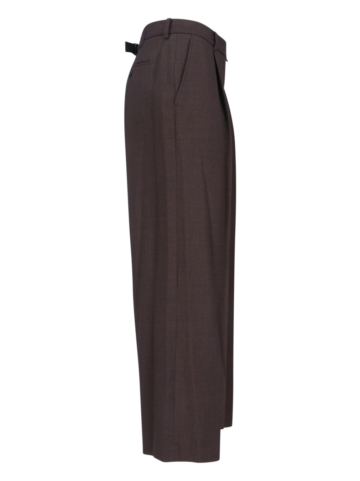 Low Classic Tailored Trousers With Pockets And Loops In Multi