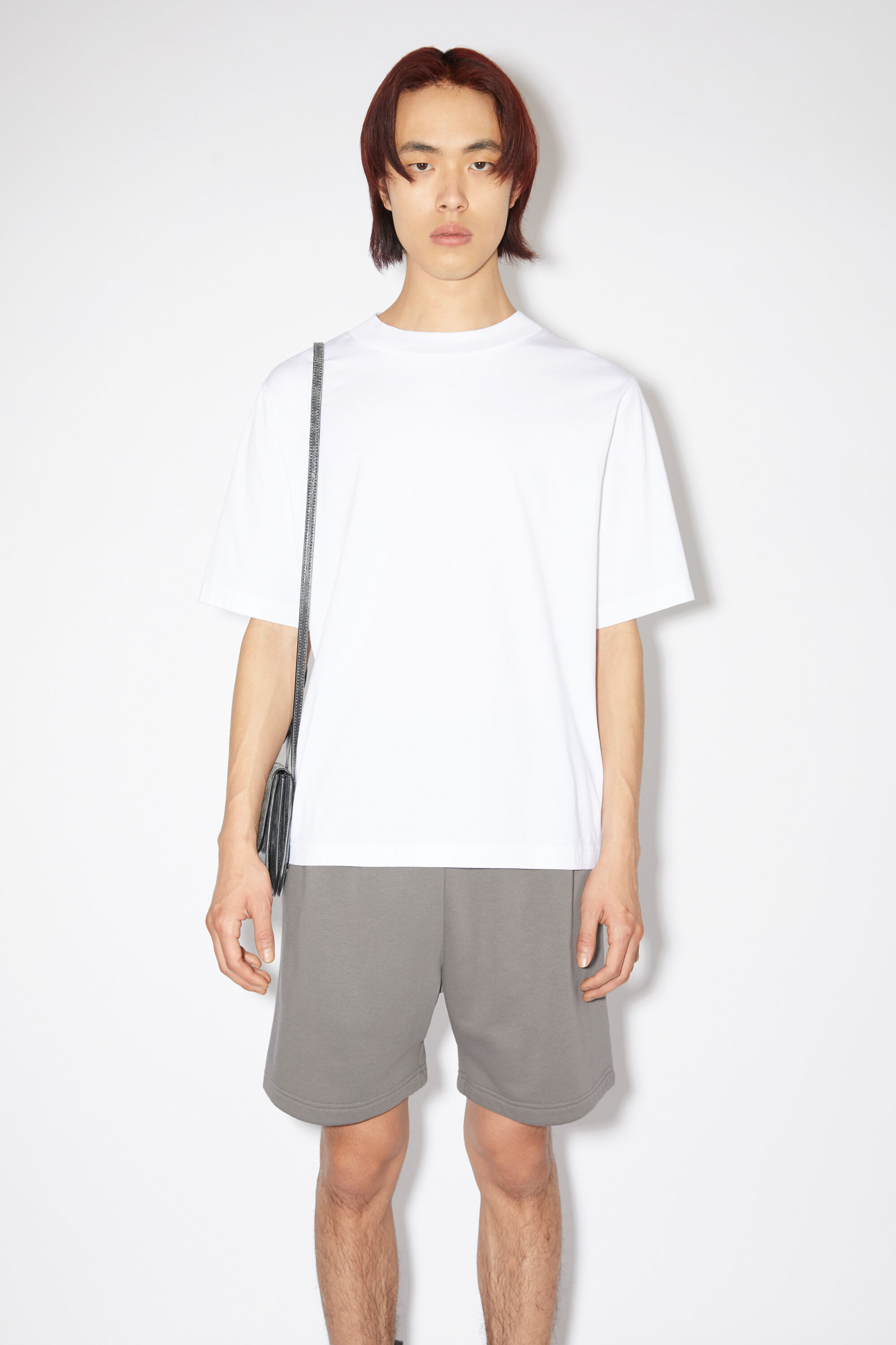 Acne Studios Logo-tag Cotton T-shirt In White