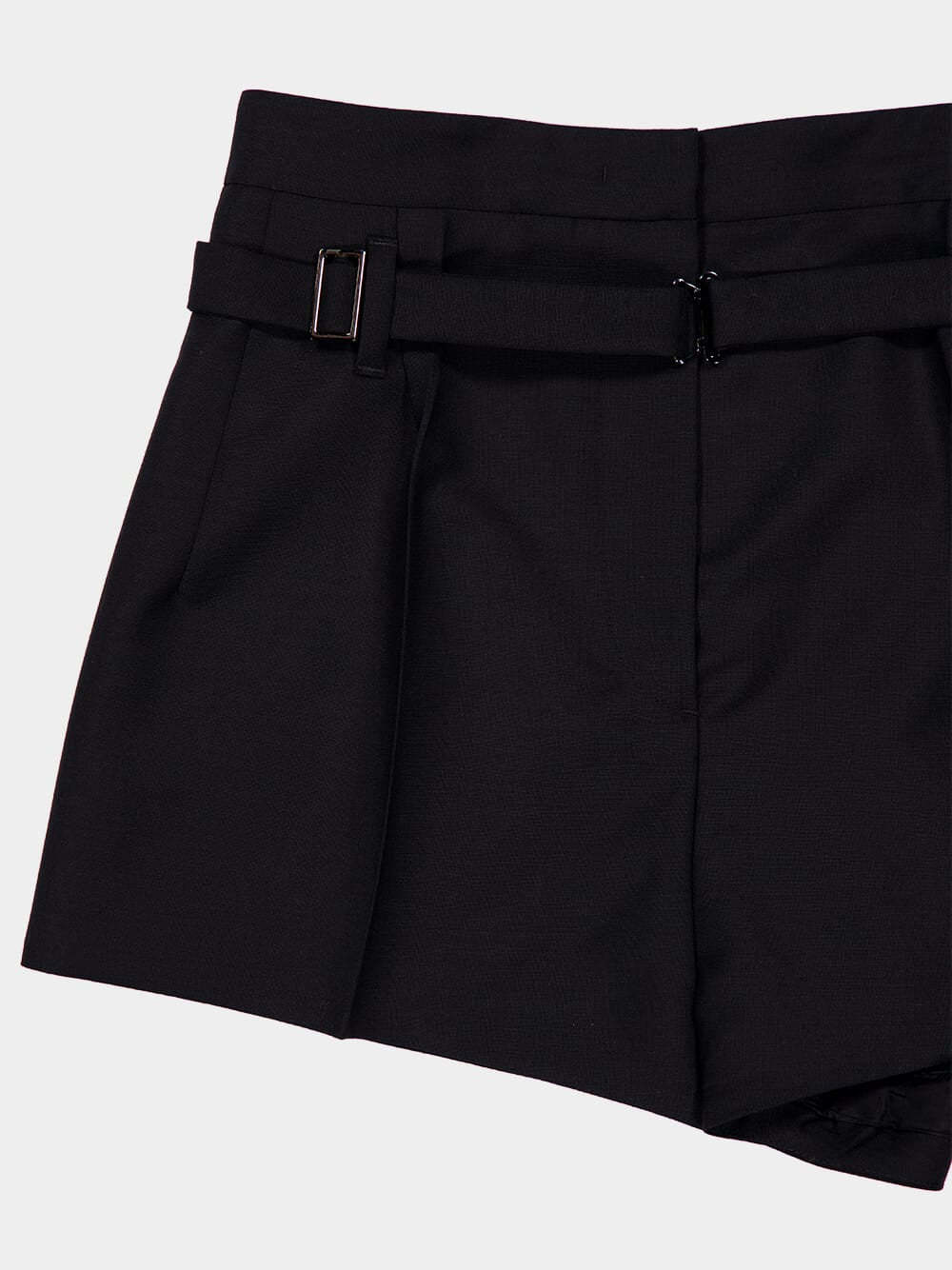 Prada High-waist Shorts In Black