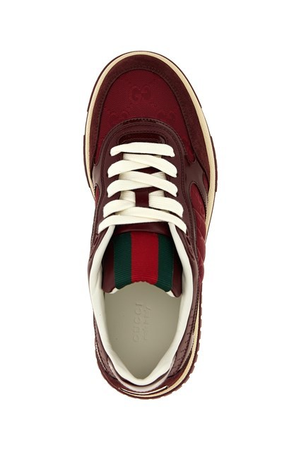 Shop Gucci ' Re-web' Sneakers In Red