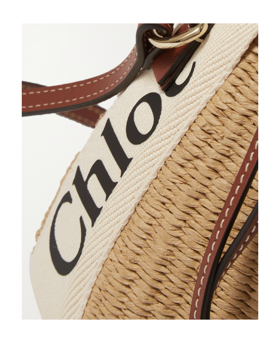 Chloé Small Woody Bucket Top Handle Bag In Brown