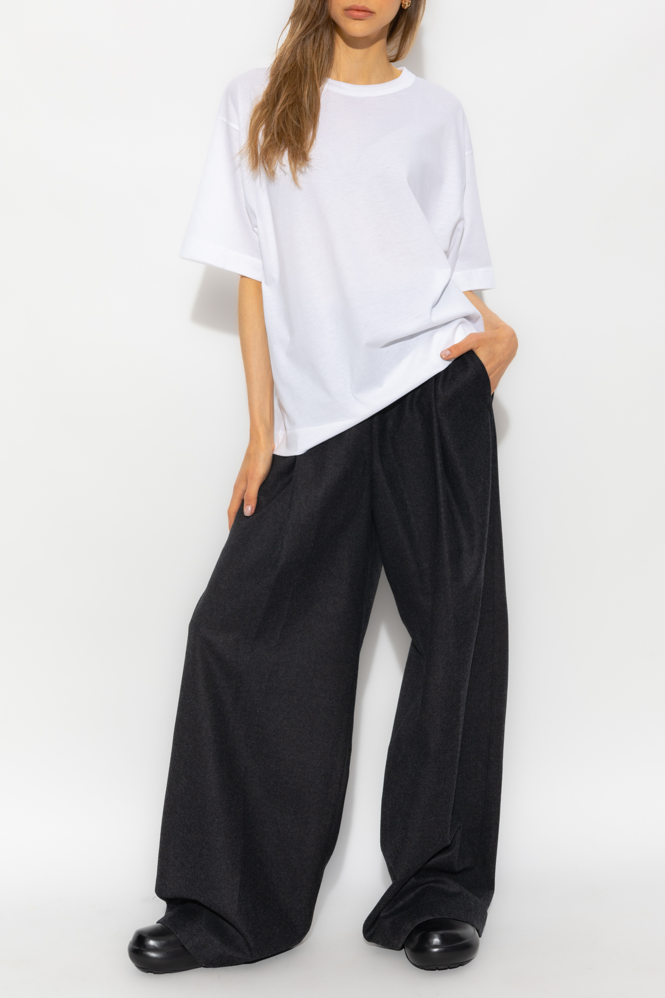 Dries Van Noten Wide-leg Trousers In Black