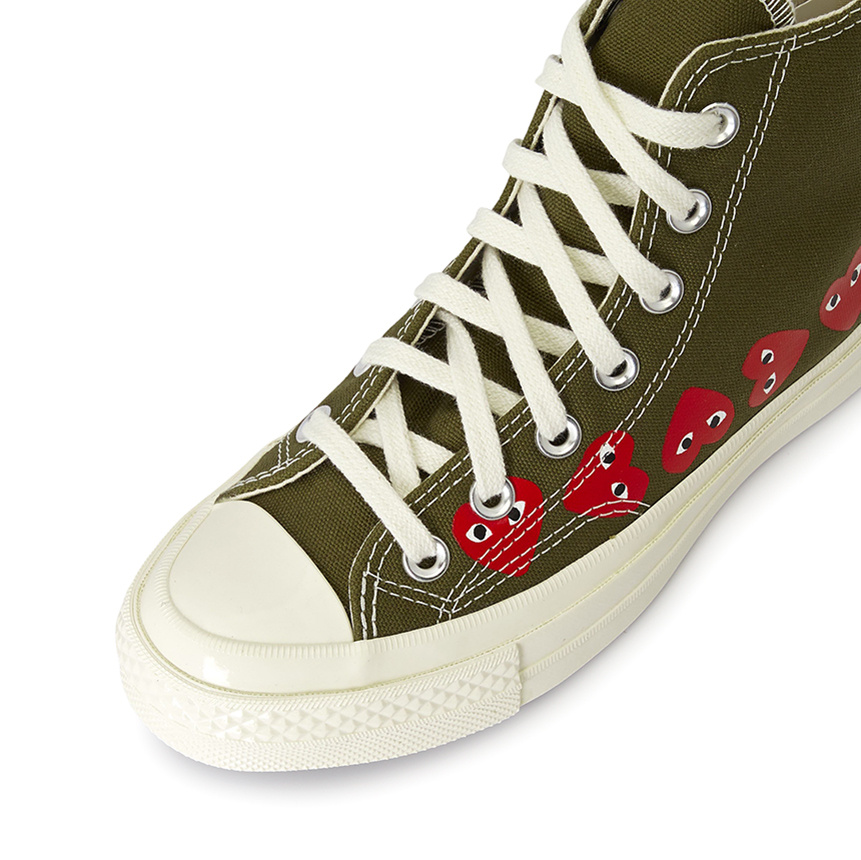 Comme Des Garçons Lace-up High-top Sneakers