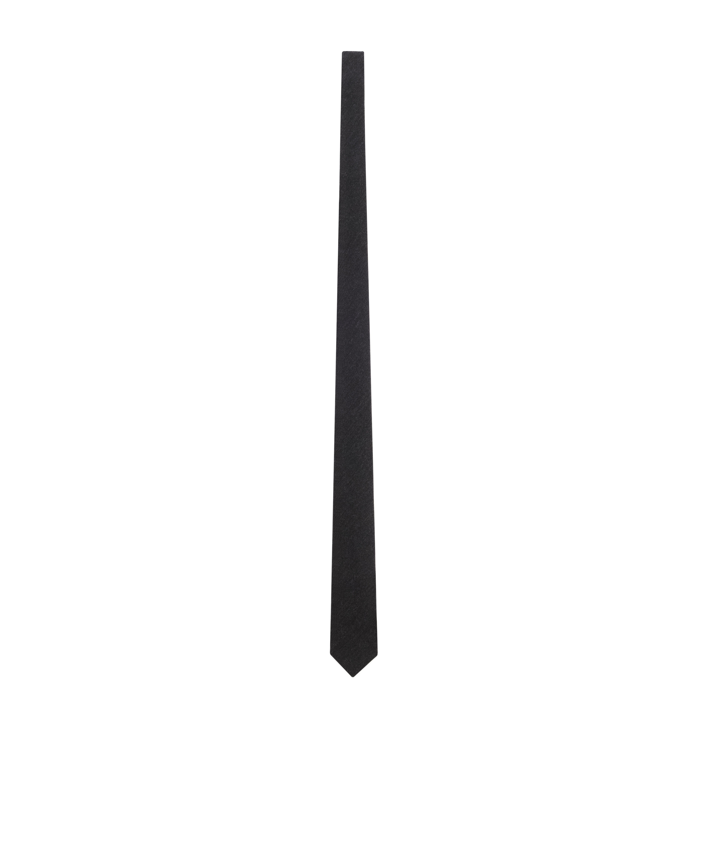 Saint Laurent Chain-detailed Tie In Black