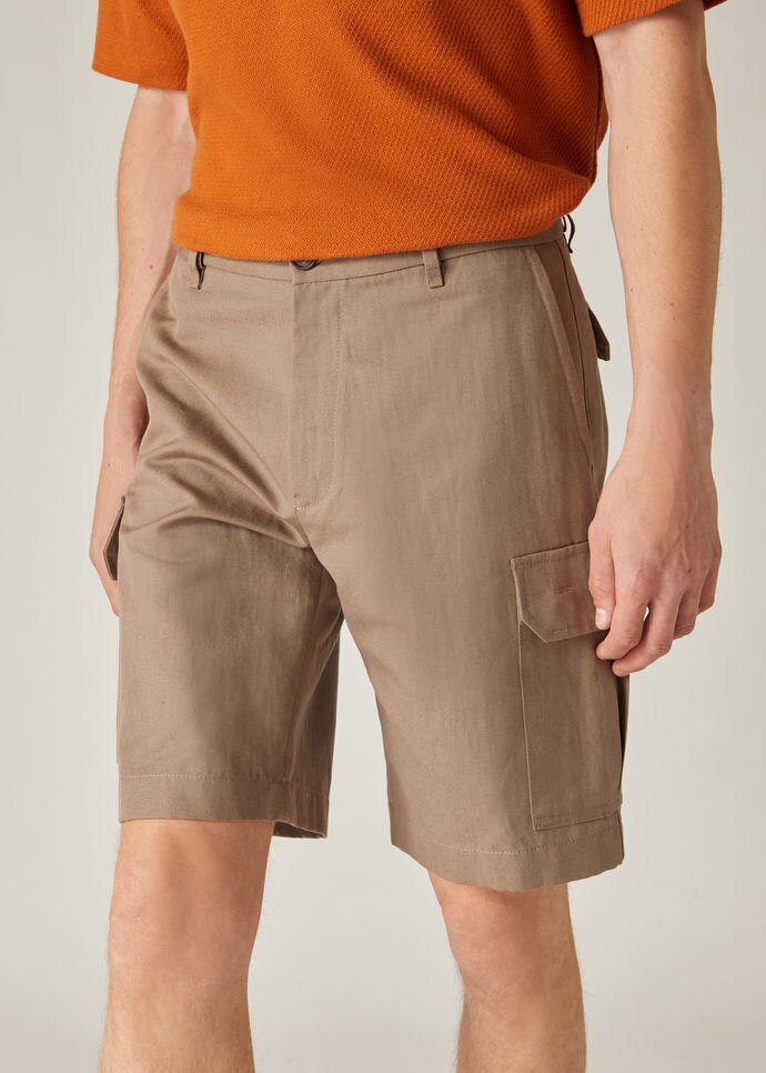 Loro Piana Tooling Bermuda Shorts In Brown
