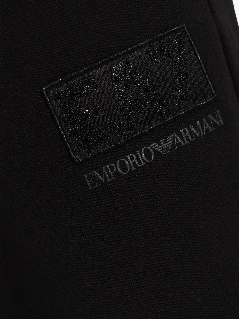 EA7 LOGO-PATCH SWEATPANTS