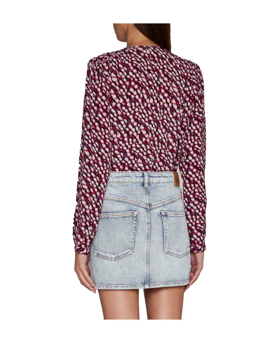 Isabel Marant Étoile Vesna Denim Miniskirt In White
