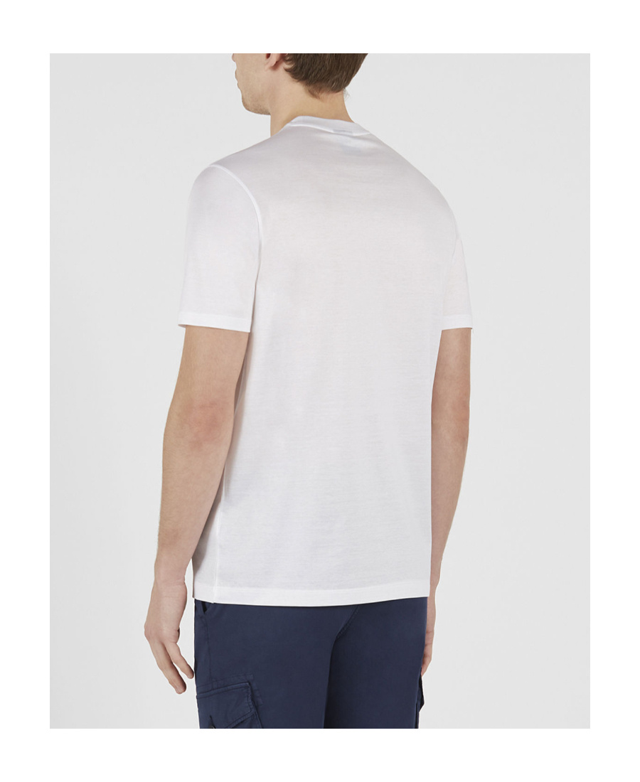 Paul & Shark V-collar Short-sleeved T-shirt In White