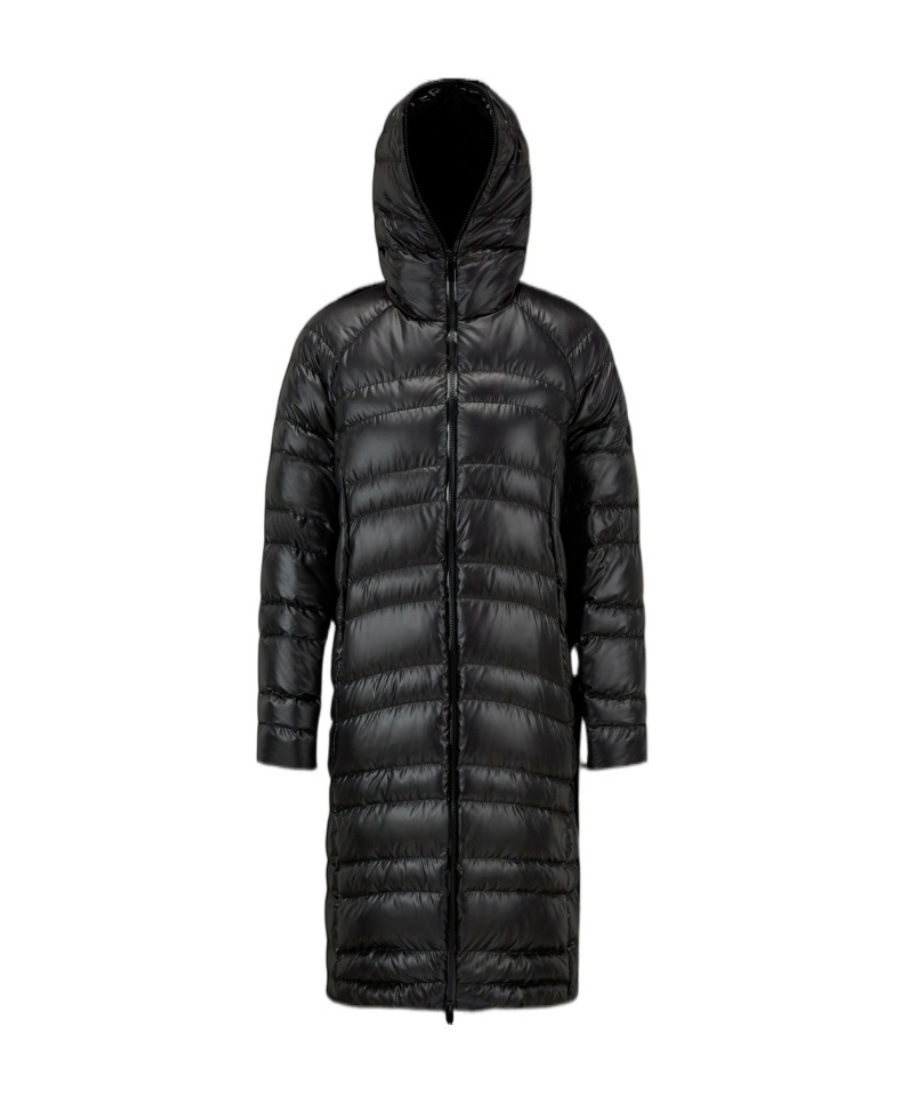 Moncler Zip-fastening Padded Coat In Black
