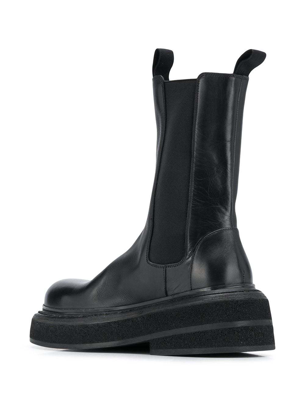 Marsèll Track Sole Ankle Boots In Black