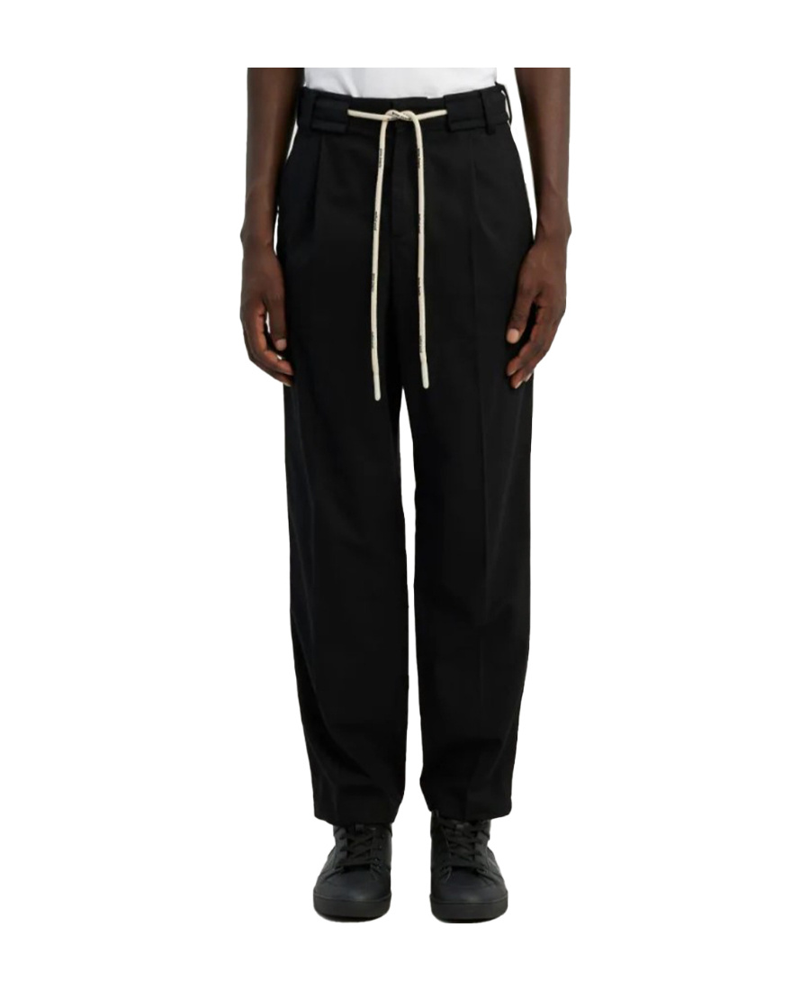 Palm Angels Side-stripe Track Pants In Black