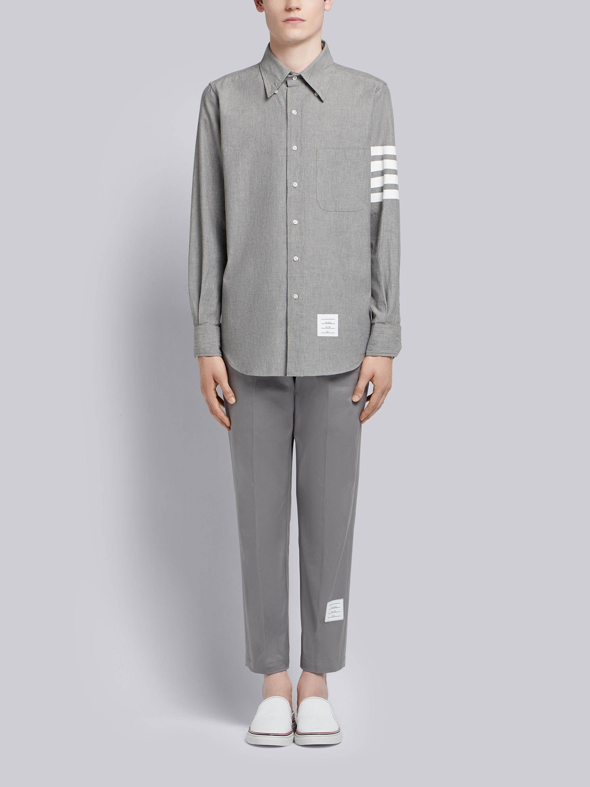 Thom Browne Chemise Ample En Coton In Gray