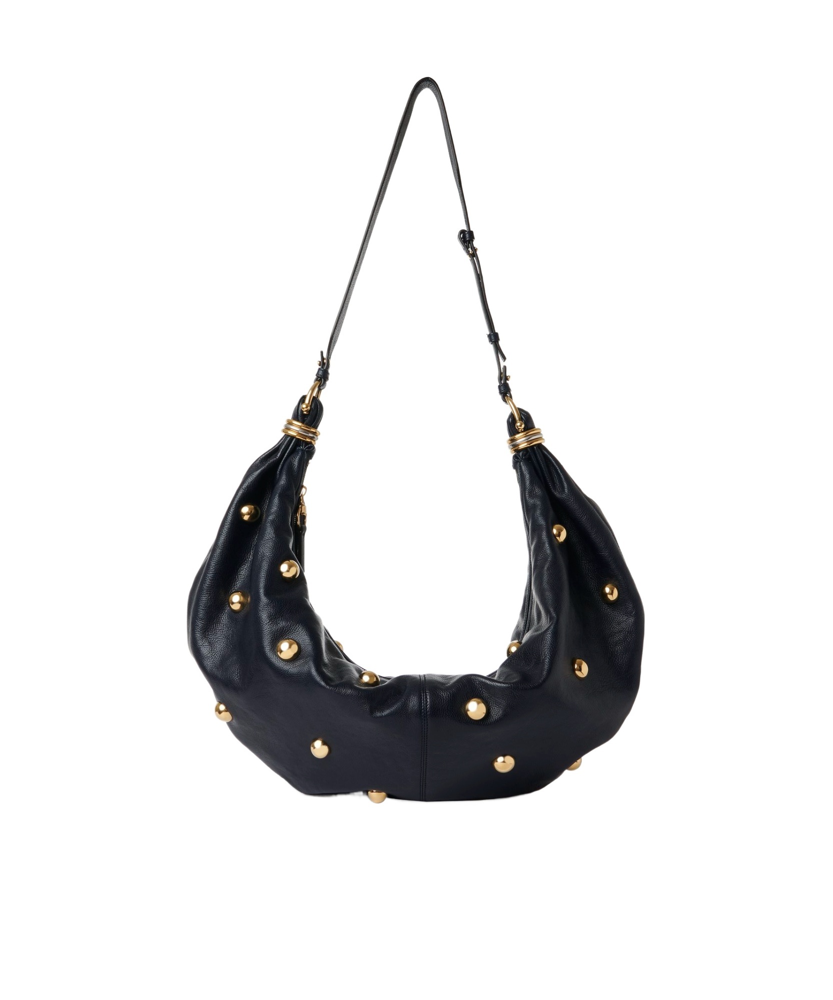 Chloé Navy Large Bracelet Stud Bag In Black